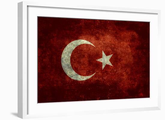 National Flag Of Turkey-Bruce stanfield-Framed Art Print