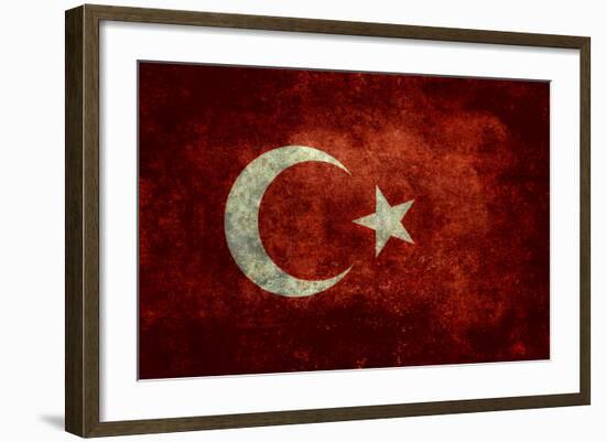 National Flag Of Turkey-Bruce stanfield-Framed Art Print