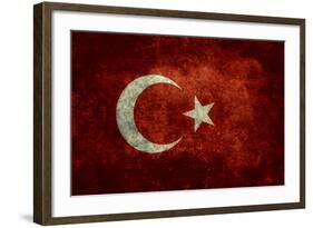 National Flag Of Turkey-Bruce stanfield-Framed Art Print