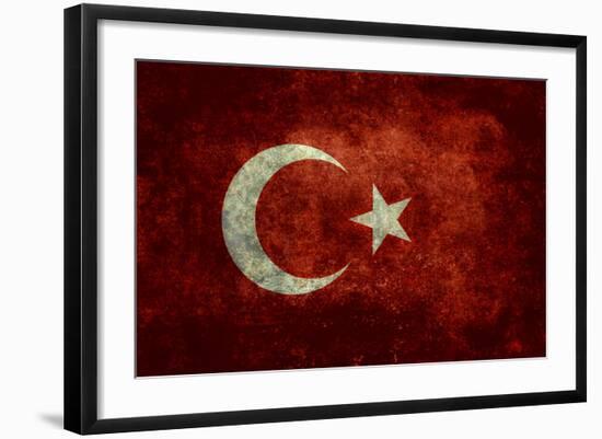 National Flag Of Turkey-Bruce stanfield-Framed Art Print