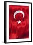 National Flag of Turkey.-Jon Hicks-Framed Photographic Print