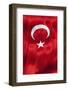 National Flag of Turkey.-Jon Hicks-Framed Photographic Print