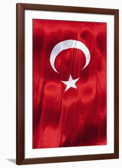 National Flag of Turkey.-Jon Hicks-Framed Photographic Print