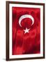 National Flag of Turkey.-Jon Hicks-Framed Photographic Print