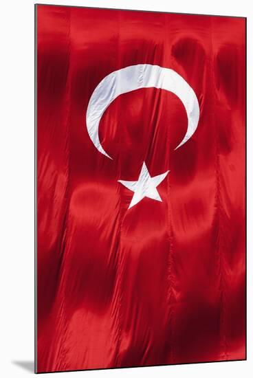 National Flag of Turkey.-Jon Hicks-Mounted Photographic Print