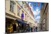 National Flags and Street Scene, Gothenburg, Sweden, Scandinavia, Europe-Frank Fell-Mounted Photographic Print