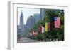 National Flags of Various Countries at Benjamin Franklin Parkway, Philadelphia, Pennsylvania, Usa-null-Framed Photographic Print
