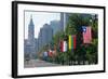 National Flags of Various Countries at Benjamin Franklin Parkway, Philadelphia, Pennsylvania, Usa-null-Framed Photographic Print