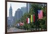 National Flags of Various Countries at Benjamin Franklin Parkway, Philadelphia, Pennsylvania, Usa-null-Framed Photographic Print