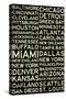 National Football League Cities Vintage Style-null-Stretched Canvas