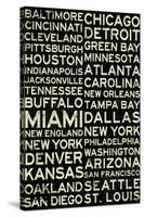 National Football League Cities Vintage Style-null-Stretched Canvas