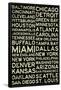 National Football League Cities Vintage Style-null-Framed Poster