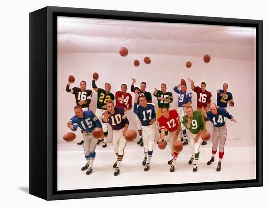 National Football Quarterbacks-Ralph Morse-Framed Stretched Canvas