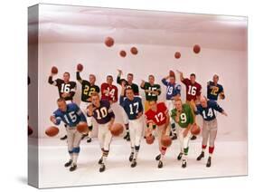 National Football Quarterbacks-Ralph Morse-Stretched Canvas