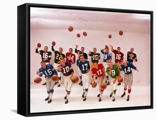 National Football Quarterbacks-Ralph Morse-Framed Stretched Canvas