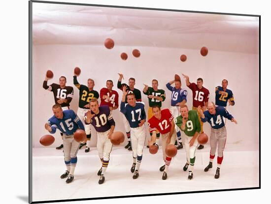 National Football Quarterbacks-Ralph Morse-Mounted Premium Photographic Print