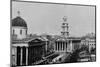 National Gallery and Church of St Martin-in-the-Fields, Westminster, London, c1910-Photochrom Co Ltd of London-Mounted Photographic Print