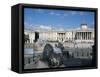 National Gallery and Trafalgar Square, London, England, United Kingdom-G Richardson-Framed Stretched Canvas