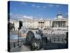 National Gallery and Trafalgar Square, London, England, United Kingdom-G Richardson-Stretched Canvas