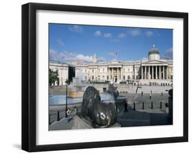 National Gallery and Trafalgar Square, London, England, United Kingdom-G Richardson-Framed Photographic Print