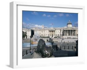National Gallery and Trafalgar Square, London, England, United Kingdom-G Richardson-Framed Photographic Print