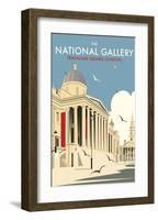 National Gallery - Dave Thompson Contemporary Travel Print-Dave Thompson-Framed Giclee Print