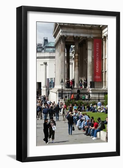 National Gallery on Trafalgar Square, London-Felipe Rodriguez-Framed Photographic Print