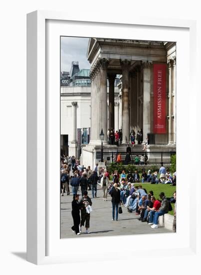 National Gallery on Trafalgar Square, London-Felipe Rodriguez-Framed Photographic Print