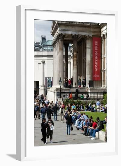 National Gallery on Trafalgar Square, London-Felipe Rodriguez-Framed Photographic Print