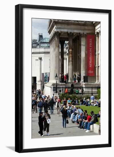 National Gallery on Trafalgar Square, London-Felipe Rodriguez-Framed Photographic Print