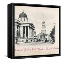 National Gallery Postcrd-null-Framed Stretched Canvas