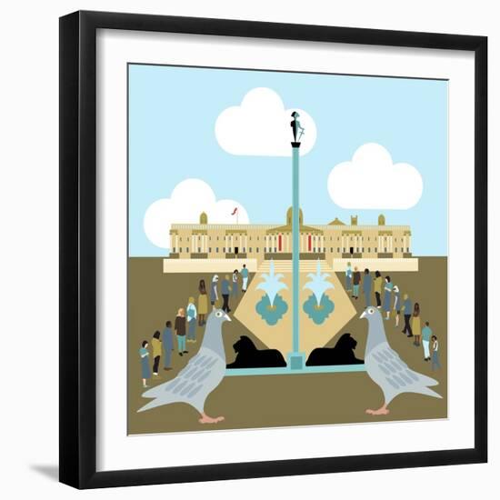 National Gallery, Trafalgar Square-Claire Huntley-Framed Giclee Print