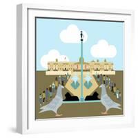 National Gallery, Trafalgar Square-Claire Huntley-Framed Giclee Print