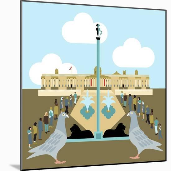 National Gallery, Trafalgar Square-Claire Huntley-Mounted Giclee Print