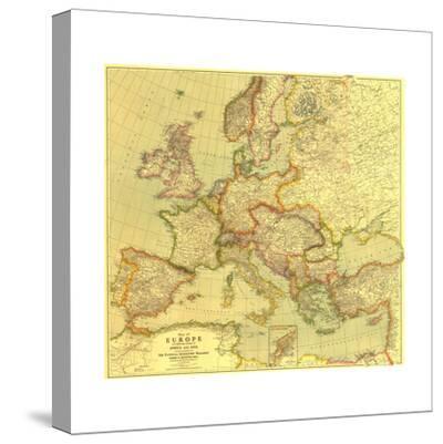 Map of Paris 1800 Canvas Print 16X12/"
