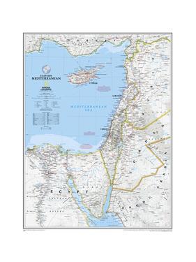 2008 eastern mediterranean map by national geographic maps