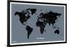 National Geographic Modern World Map-null-Lamina Framed Poster