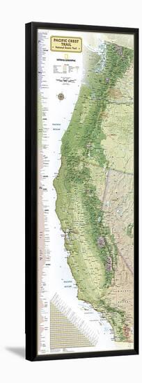 National Geographic Pacific Crest Trail Map-null-Framed Poster