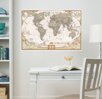 Fathead National Geographic World Map Wall Decal