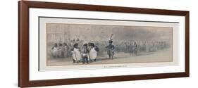 National Guard at the Tuileries, 1846?-John Gilbert-Framed Giclee Print