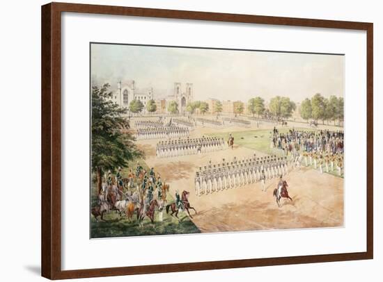 National Guard of the 7th Regiment Nysm, Engraved by C. Gildemeister, 1852-Otto Botticher-Framed Giclee Print