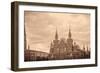 National Historic Museum at Red Square in Moscow-Banauke-Framed Photographic Print