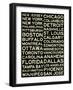 National Hockey League Cities Vintage Style-null-Framed Art Print