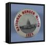 National Hunger March Button-David J. Frent-Framed Stretched Canvas