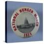 National Hunger March Button-David J. Frent-Stretched Canvas