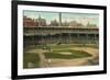 National League, Cubs Ball Park, Chicago-null-Framed Premium Giclee Print