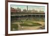 National League, Cubs Ball Park, Chicago-null-Framed Art Print