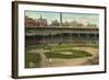 National League, Cubs Ball Park, Chicago-null-Framed Art Print