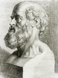 Engraving of Bust of Hippocrates-National Library of Medicine-Laminated Photographic Print