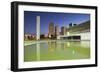 National Library, Skyscrapers, Duskbrasilia, Federal District, Brazil, South America-Ian Trower-Framed Photographic Print